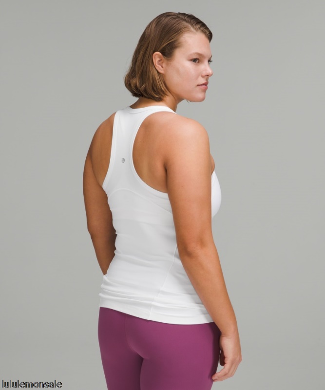 Lululemon Damen DELULU558 | Align Hüftlanges Tanktop Mit Racerback Online Only White